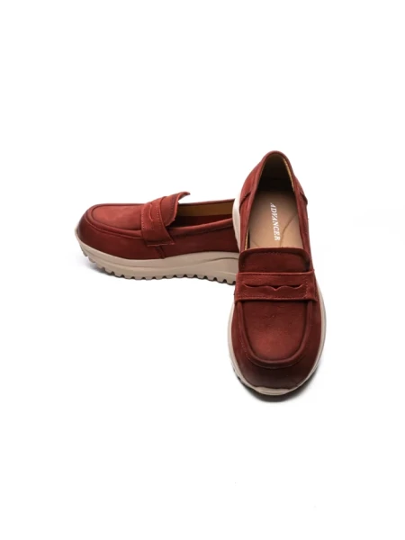 Pantofi Casual Dama din piele naturala 53671 RED | ADVANCER