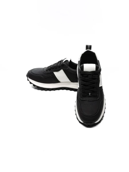 Pantofi Sport Barbati din piele naturala 7077 BLACK | ADVANCER