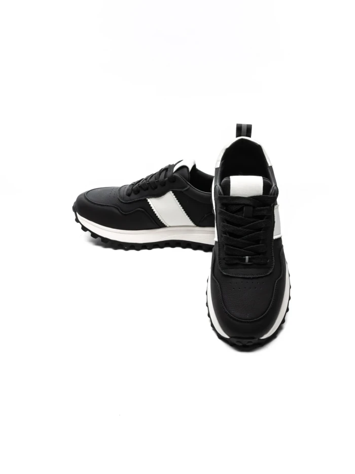 Pantofi Sport Barbati din piele naturala 7077 BLACK | ADVANCER