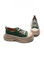 Pantofi Casual Dama din piele naturala 6805 GREEN | ADVANCER