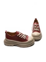 Pantofi Casual Dama din piele naturala 6805 RED | ADVANCER