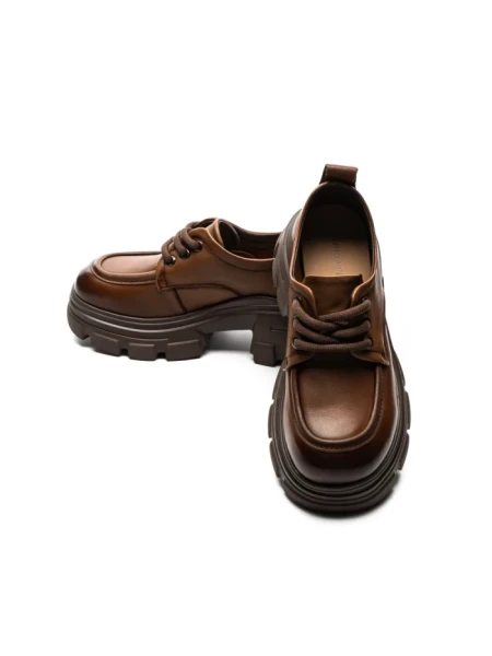 Pantofi Casual Dama din piele naturala KM1606 BROWN | ADVANCER