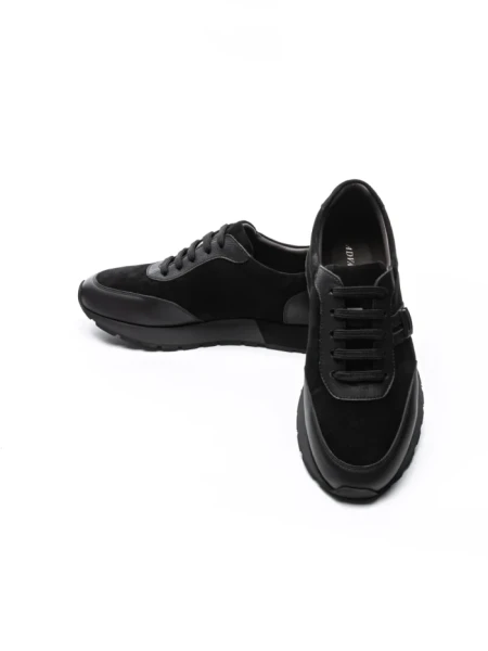 Pantofi Sport Barbati din piele naturala 1-230-77 BLACK | ADVANCER