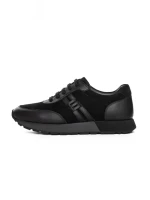 Pantofi Sport Barbati din piele naturala 1-230-77 BLACK | ADVANCER