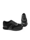 Pantofi Sport Barbati din piele naturala 1-230-77 BLACK | ADVANCER