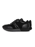 Pantofi Sport Barbati din piele naturala 1-230-77 BLACK | ADVANCER
