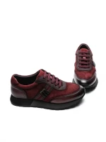 Pantofi Sport Barbati din piele naturala 1-230-77 WINE | ADVANCER