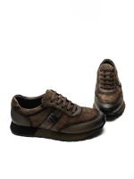 Pantofi Sport Barbati din piele naturala 1-230-77 COFFEE | ADVANCER