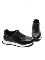 Pantofi Sport Barbati din piele naturala 5326 BLACK | ADVANCER