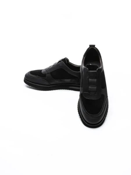 Pantofi Sport Barbati din piele naturala 1-528-70 BLACK | ADVANCER