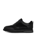 Pantofi Sport Barbati din piele naturala 1-528-70 BLACK | ADVANCER