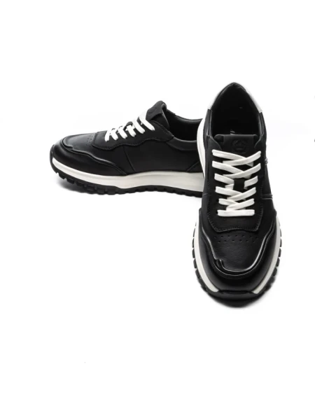 Pantofi Sport Barbati din piele naturala 7Q8807 BLACK | ADVANCER