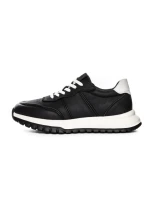 Pantofi Sport Barbati din piele naturala 7Q8807 BLACK | ADVANCER