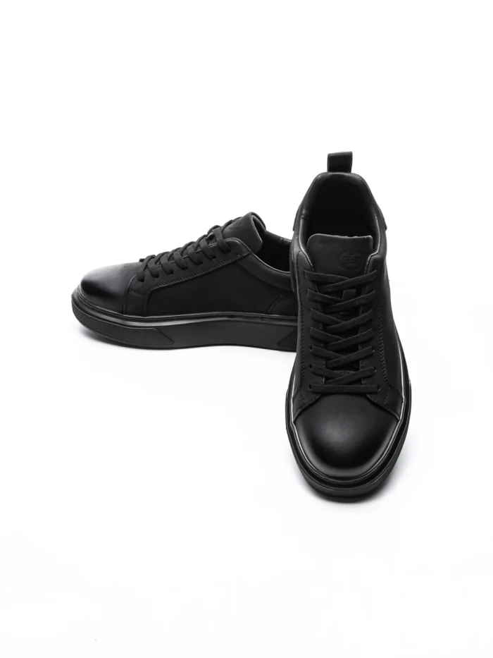 Pantofi Sport Barbati din piele naturala 3209B BLACK | ADVANCER