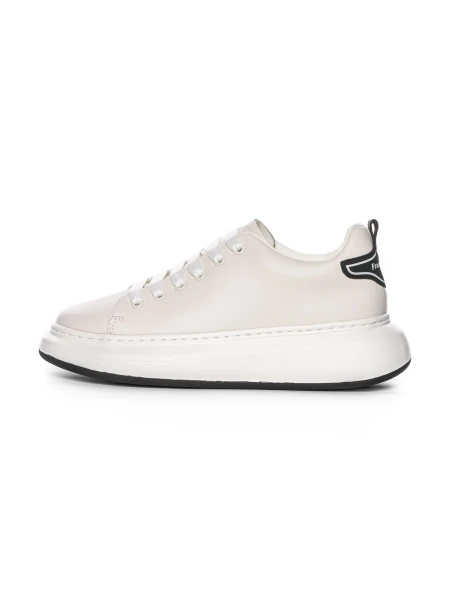 Pantofi Sport Barbati din piele naturala 51191 Alb-Negr... » MeiMei.Ro