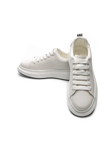 Pantofi Sport Barbati din piele naturala 51191 Alb-Negr... » MeiMei.Ro
