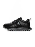 Pantofi Sport Barbati din piele naturala 7058 BLACK-GREY | ADVANCER