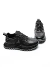 Pantofi Sport Barbati din piele naturala 7058 BLACK-GREY | ADVANCER