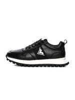 Pantofi Sport Barbati din piele naturala 7058 BLACK-WHITE | ADVANCER
