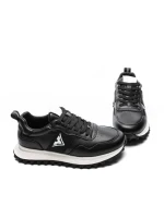Pantofi Sport Barbati din piele naturala 7058 BLACK-WHITE | ADVANCER