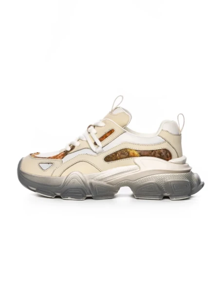 Pantofi Sport Dama din piele naturala HY5757-2 LIGHT YELLOW | FRANCO GERARDO