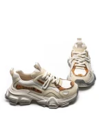 Pantofi Sport Dama din piele naturala HY5757-2 LIGHT YELLOW | FRANCO GERARDO