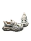 Pantofi Sport Dama din piele naturala HY5757-2 CREAM-GREEN | FRANCO GERARDO