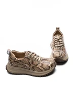 Pantofi Sport Dama din piele naturala 10886 BROWN | ADVANCER