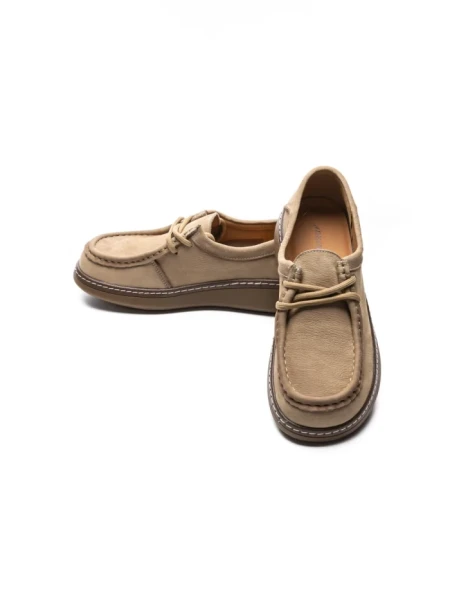Pantofi Casual Dama din piele naturala 898 CREAM | ADVANCER