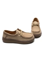 Pantofi Casual Dama din piele naturala 898 CREAM | ADVANCER
