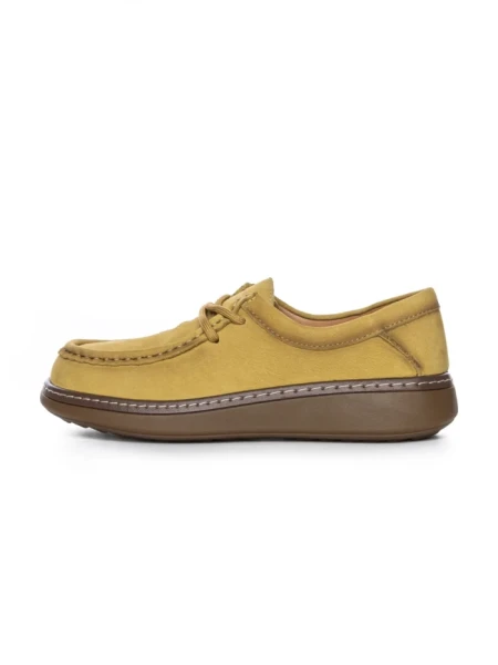 Pantofi Casual Dama din piele naturala 898 YELLOW | ADVANCER