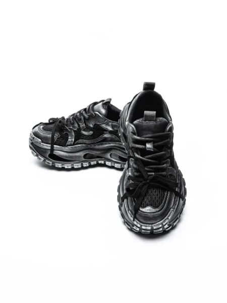 Pantofi Sport Barbati din piele naturala S52369 BLACK | ADVANCER