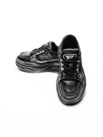 Pantofi Sport Barbati din piele naturala 98512-1 BLACK | ADVANCER
