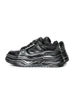 Pantofi Sport Barbati din piele naturala 98512-1 BLACK | ADVANCER