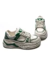 Pantofi Sport Barbati din piele naturala 98512-1 WHITE-GREEN | ADVANCER