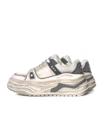 Pantofi Sport Barbati din piele naturala 98512-1 WHITE-GREY | ADVANCER