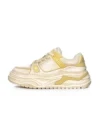 Pantofi Sport Barbati din piele naturala 98512-1 WHITE-YELLOW | ADVANCER