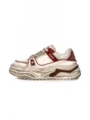 Pantofi Sport Barbati din piele naturala 98512-1 WHITE-RED | ADVANCER