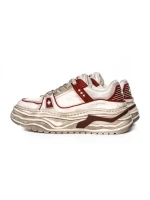 Pantofi Sport Barbati din piele naturala 98512-1 WHITE-RED | ADVANCER