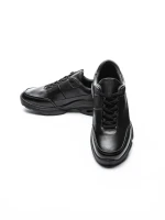 Pantofi Sport Barbati din piele naturala 5902 BLACK | ADVANCER