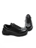 Pantofi Sport Barbati din piele naturala 5902 BLACK | ADVANCER