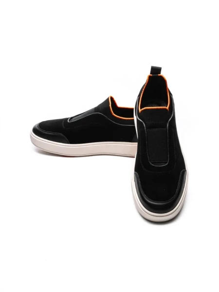 Pantofi Sport Barbati din piele naturala 25815 BLACK | ADVANCER