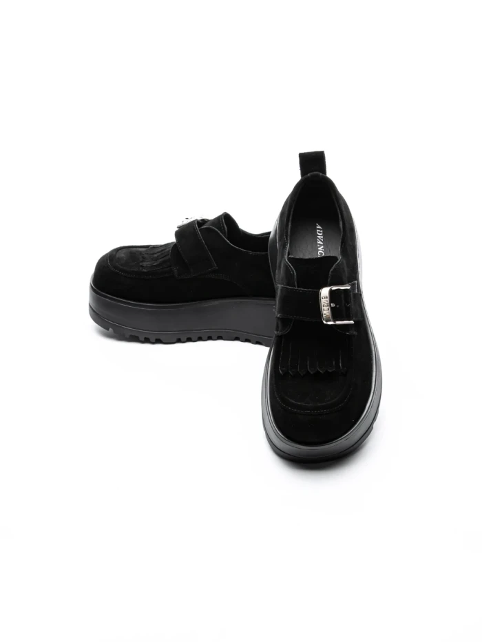 Pantofi Casual Dama din piele naturala 5005 BLACK | ADVANCER