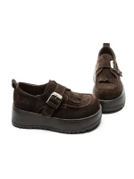 Pantofi Casual Dama din piele naturala 5005 BROWN | ADVANCER
