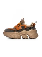 Pantofi Sport Dama din piele naturala HD37872 BROWN-ORANGE | ADVANCER