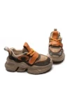 Pantofi Sport Dama din piele naturala HD37872 BROWN-ORANGE | ADVANCER