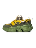 Pantofi Sport Dama din piele naturala HD37872 GREEN-YELLOW | ADVANCER