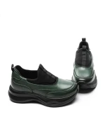 Pantofi Sport Dama din piele naturala 87838 GREEN | ADVANCER