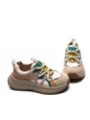 Pantofi Sport Dama din piele naturala HW9256-1 APRICOT-GREEN | FRANCO GERARDO