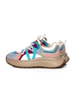 Pantofi Sport Dama din piele naturala HW9256-1 BLUE-RED | FRANCO GERARDO